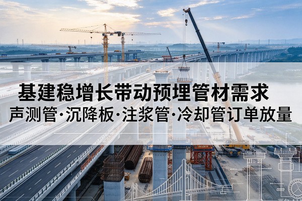 临夏基建稳增长带动预埋监测管材需求，声测管、沉降板、注浆管订单持续放量